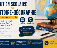 Soutien scolaire en Histoire-Géographie – Collège & lycée